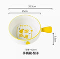 Axyaa Ceramic Handle Bowl, Underglaze Color, Oven-Safe Rice, Noodle, Salad Bowl
