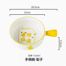 Axyaa Ceramic Handle Bowl, Underglaze Color, Oven-Safe Rice, Noodle, Salad Bowl