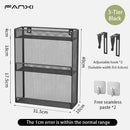 Axyaa 5-Level Vertical File Rack - Silver Mesh Design for Office Storage