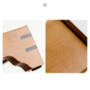 Axyaa Bamboo Tea Tray - Solid Wood Serving Tray for Kung Fu Tea Cup