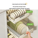 Axyaa Slide Out Kitchen Organizer Tray Plate Rack Spice Storage