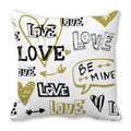 Heart Print Pillowcase for Home Decor by Axyaa - Love Cushion Cover
