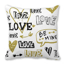 Heart Print Pillowcase for Home Decor by Axyaa - Love Cushion Cover