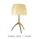 Axyaa Bauhaus Glass Desk Lamp LED Table Light for Bedroom Living Room