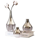 Axyaa Silver Gradient Glass Vase for Jewelry and Plants