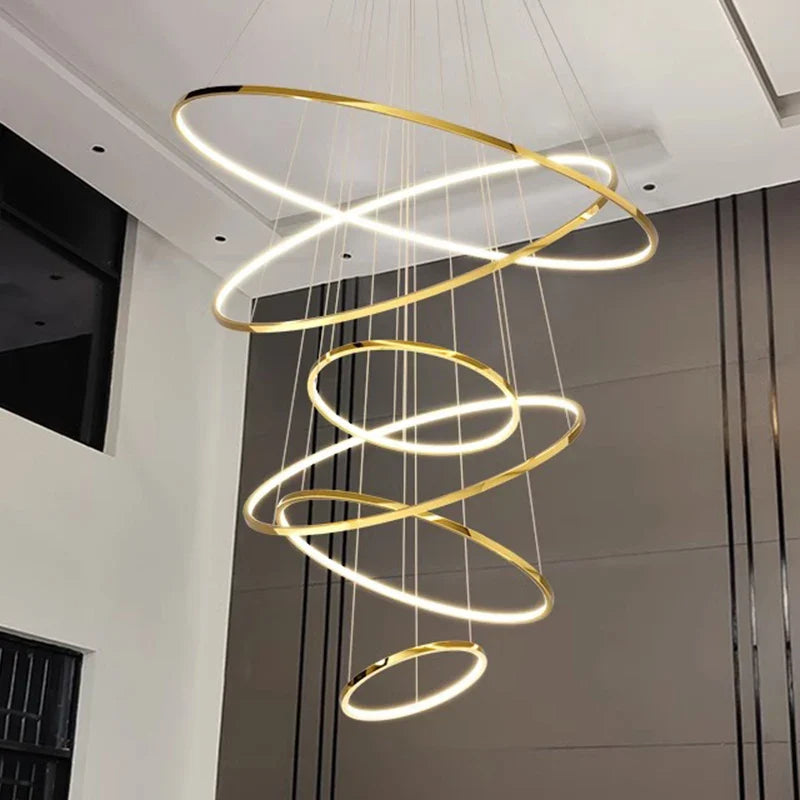 Axyaa Modern LED Pendant Chandeliers for Living Room and Dining Room