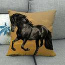Axyaa Horse Print Cushion Covers: Animal Pillow Cases for Home Decoration