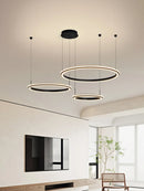 Axyaa Modern Luxury Ring Light Chandelier for Living Room Bedroom Restaurant