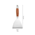Axyaa Stainless Steel Wooden Handle Spatula Turner Scraper BBQ Utensil