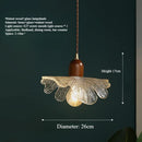 Axyaa LED Glass Lampshade Chandelier for Living Room, Bedroom, and Cafe Lighting