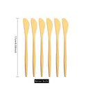 Axyaa Matte Gold Tableware Cutlery Set Stainless Steel Flatware Kitchen Dinner