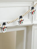 Axyaa Snowman Felt Garland: Festive Home Party Decor & Fireplace Ornaments