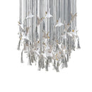 Axyaa Modern Glass Pendant Chandelier for Living Room Hotel Villa Lobby & Duplex Buildings.