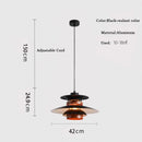 Axyaa UFO Gradient Pendant Light Fixture Mid Century Modern Chandelier