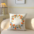Axyaa Pastoral Flower Embroidery Pillowcase - Canvas Towel Sofa Cushion Cover
