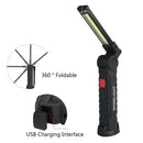 Axya LED Work Light: 5 Modes, 360° Rotation, Magnetic Base, Portable, USB Rechargeable