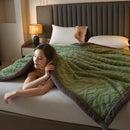 Axyaa Lamb Wool Throw Blanket Double Sided Queen Duvet Cover Bedspread