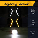 Axyaa LED DRL Fog Lamps for Toyota RAV4 2019-2024, White Yellow Daylights