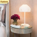 Axyaa Hollowed Out Desk Lamp: Italian Style LED Lighting for Bedroom and Study