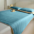 Axyaa Soft Latex Mattress Cover Quilted Protector Non-Slip Bedspread Summer Mat