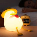 Axya Cute Duck Silicone Night Light - 3-Level Dimmable USB Lamp for Kids