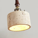 Axyaa Nordic Stone Travertine LED Pendant Light Hanging Fixture for Living Room