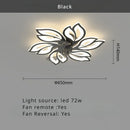 Axyaa Luxury Modern Ceiling Fan Lamp for Living & Dining Room