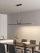 Axya LED Pendant Lamp: Modern Black/White Chandelier for Dining Room, Kitchen, Office
