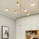 Axyaa Nordic Branch-Shaped Chandelier - Modern Wrought Iron Minimalist Design