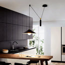 Axyaa Industrial Pulley Pendant Lights for Home Living Dining Kitchen