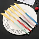 Axyaa Mirror Gold Stainless Steel Dinner Knives Set for Home & Restaurant
