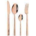 Axyaa Diamond Cutlery Set - 4Pcs Stainless Steel Tableware Flatware for Kitchen