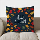 Axyaa Autumn Leaves Pattern Throw Pillow | Sofa Bedroom Car Pillow Cover
