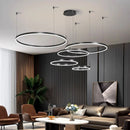 Axyaa LED Ring Pendant Light Chandeliers for Modern Home Decor