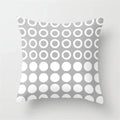 Axyaa Geometric Pillow Covers: Modern Grey Polyester Throw Pillow Cover
