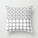 Axyaa Geometric Pillow Covers: Modern Grey Polyester Throw Pillow Cover