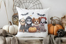 Axyaa Ghost Floral Lace Decorative Pillow Cover for Sofa Bedroom Car