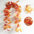 Axyaa Gold Maple Leaf Garland - Autumn Harvest Home Decor