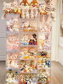Axyaa Acrylic Doll Storage Display Cabinet for Children's Plush Toys