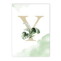 Axyaa Jungle Animals Custom Name Wall Art Poster Canvas Painting Nursery Decor