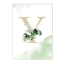Axyaa Jungle Animals Custom Name Wall Art Poster Canvas Painting Nursery Decor