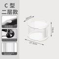 Axyaa 3-Tier Acrylic Makeup & Perfume Organizer for Vanity and Kitchen