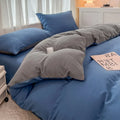 Axyaa Solid Color 4-Piece Bedding Set for Double Bed