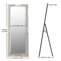 Axyaa Silver Crushed Diamond Full Length Floor Mirror 160x55CM