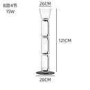 Axyaa Nordic LED Glass Floor Lamp: Modern, Bright, Heavy, Indoor Lighting for Living Room