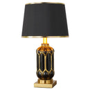 Axyaa Black Ceramic Desk Lamp - Modern Nordic Luxury Table Lamp for Living Room