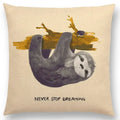 Axyaa Cartoon Animals Cushion Cover - Cat Flamingo Penguin Rabbit Pillow Case