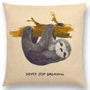 Axyaa Cartoon Animals Cushion Cover - Cat Flamingo Penguin Rabbit Pillow Case