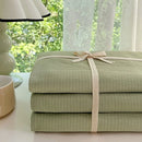 Axyaa Wrinkle Yarn Bedding Set: Duvet Cover, Pillowcase, Sheet Set for Twin King