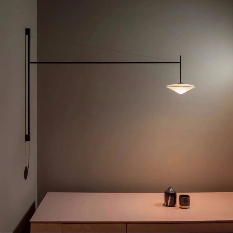 Axyaa Black Swim Arm Wall Light for Living Room & Bedroom